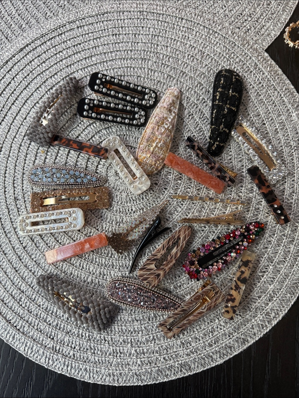 Assorted Women's Decorative Hair Clips - Multi-Color Set